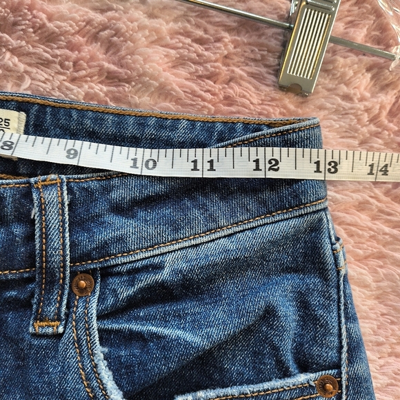 Abercrombie & Fitch Curve Love The Skinny High Rise Distressed Jeans Size 25 - Picture 8 of 10